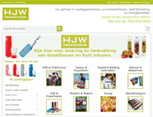 Tablet Screenshot of hjw-promotions.nl